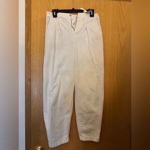 White Chino Trousers - Zara